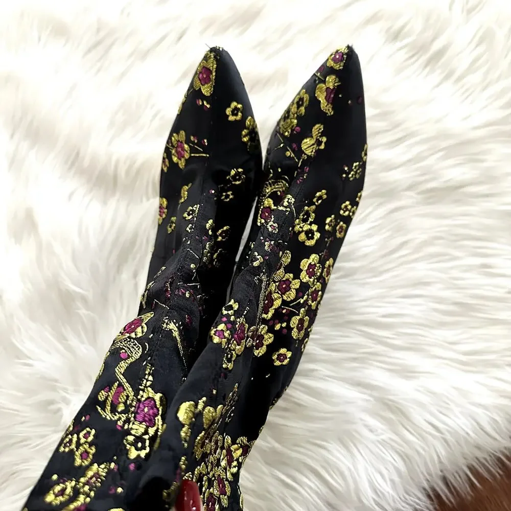 Cape Robbin Cherry Blossom Embroidered Boot Sz 8.5 - Picture 3 of 11